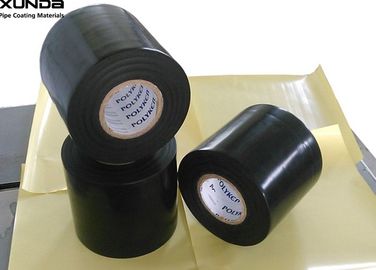 중국 까만 색깔 0.76mm 간격 폴리에틸렌 역행을 가진 반대로 부식 관 테이프 협력 업체